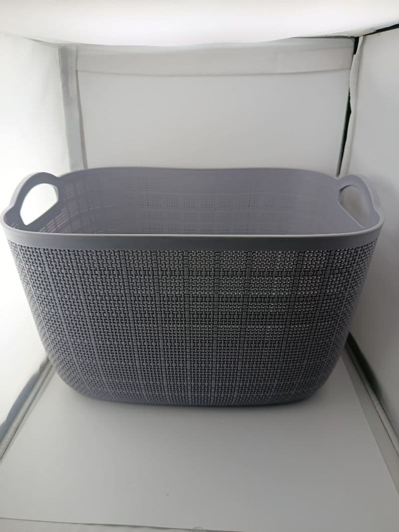 Canasta plástica organizadora de 38x24x22 cm