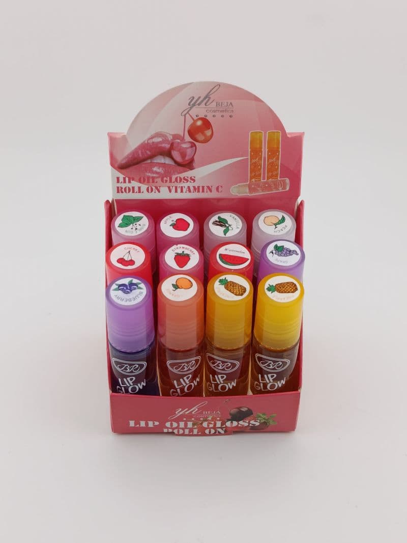 Brillo labial roll-on con aceite y vitamina C