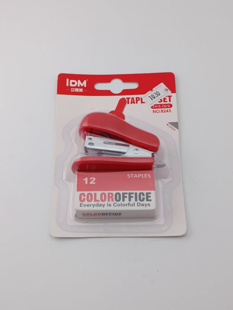 Mini engrapadora IDM con grapas