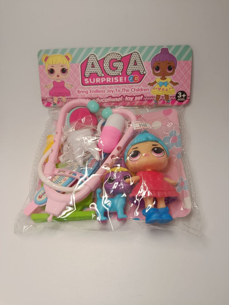 Set de Juguete Muñeca Aga Surprise con Accesorios de Doctor