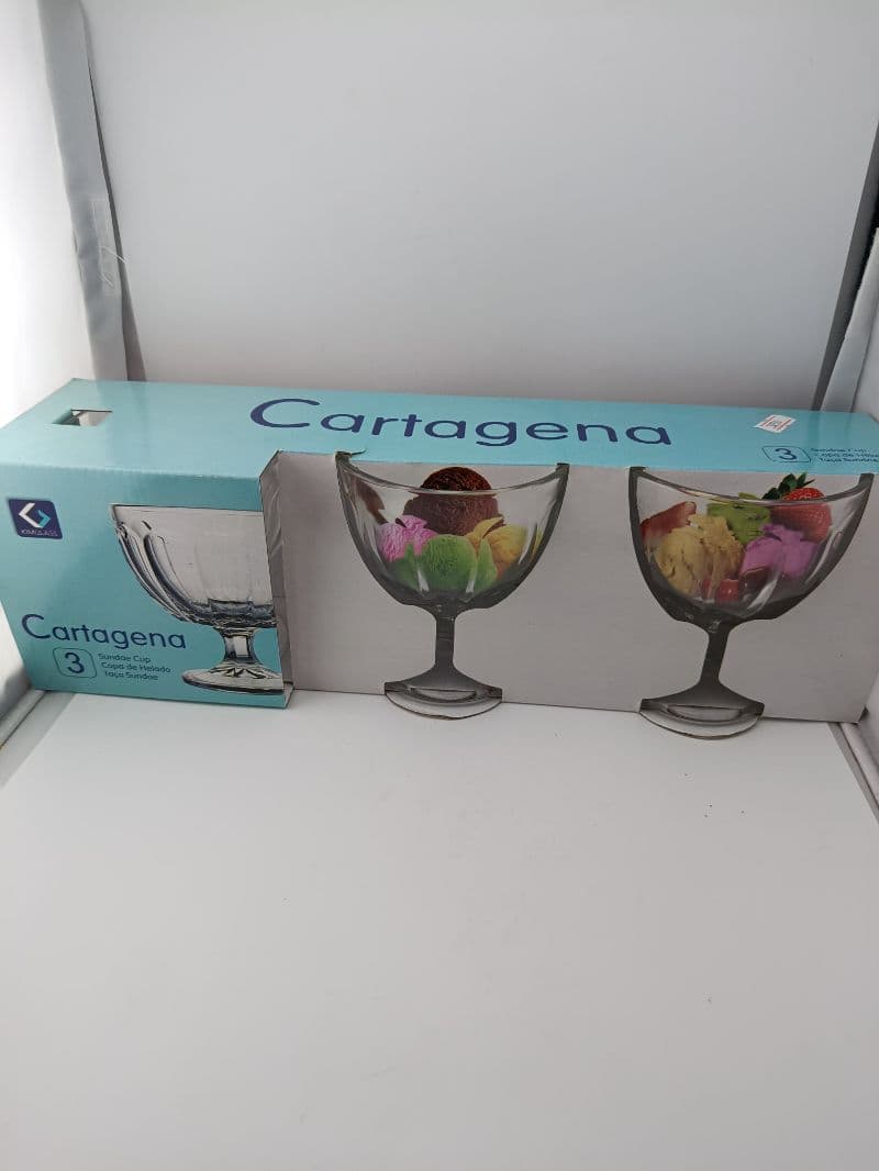 Juego de Copas para Helado Cartagena - 3 Piezas