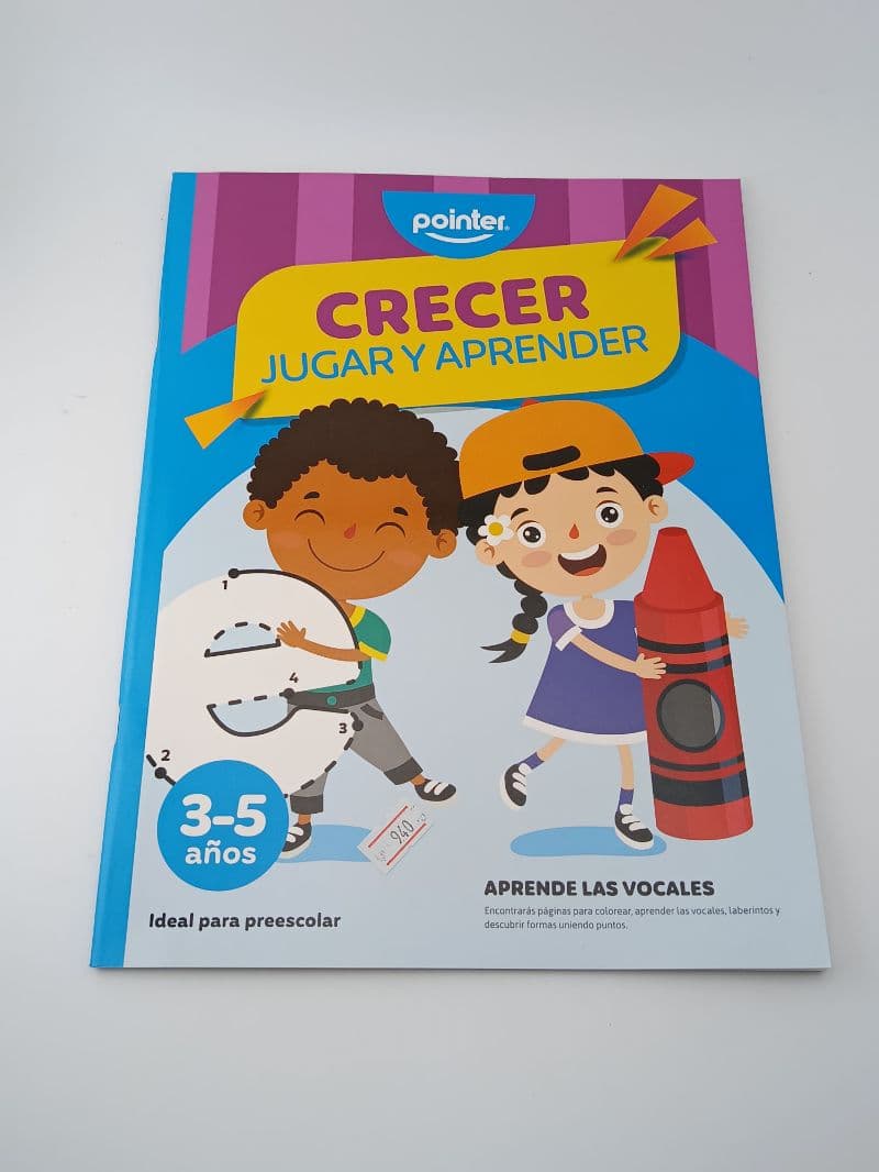 Libro para colorear Pointer Crecer Jugar y Aprender (3-5 años)