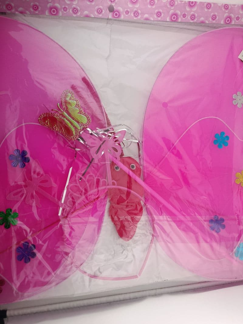 Alas de hada mariposa con varita para disfraz
