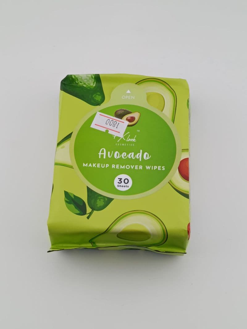Toallitas desmaquillantes de aguacate — 30 unidades