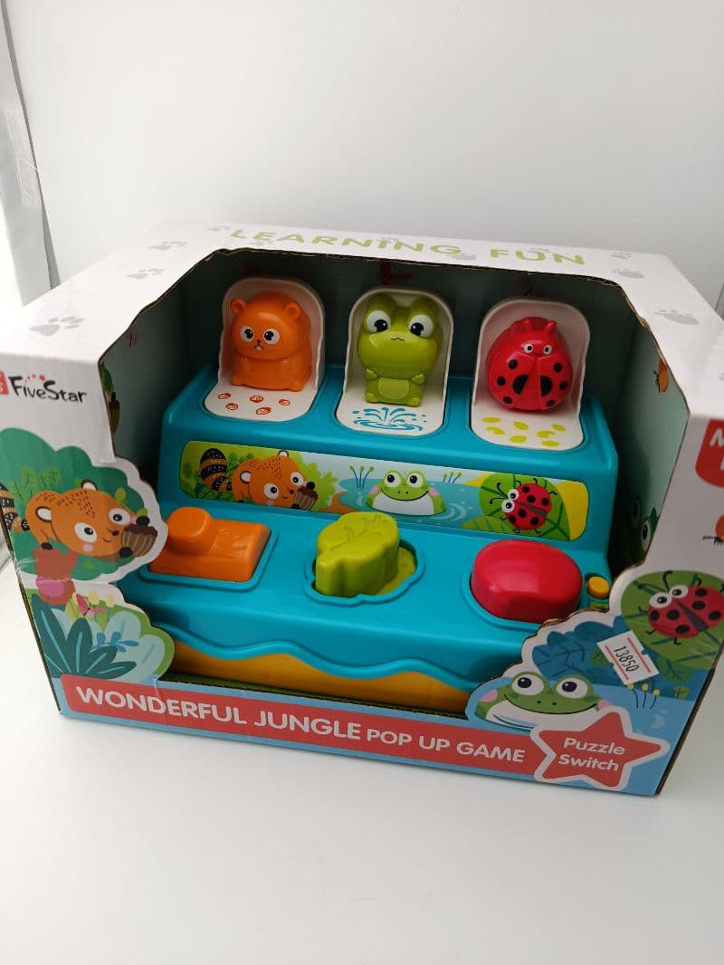Caja de Actividades Pop-Up para Bebé con Sonido y Luz FiveStar