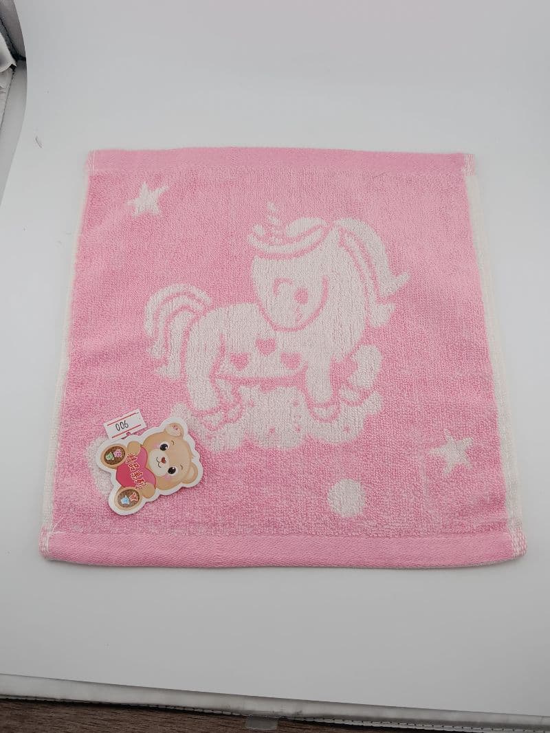 Pañito de bebé 25 x 25 cm con diseño de unicornio