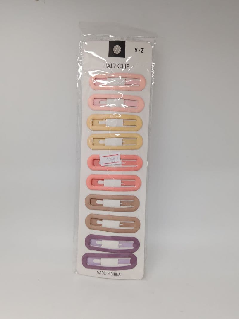 Prensas Metálicas Decorativas para Cabello, 10 Piezas