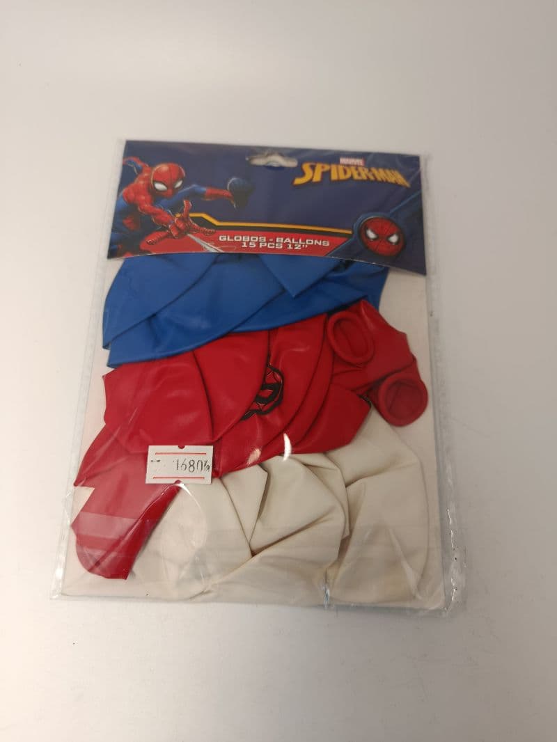 Globos de Látex Spider-Man #12 - Paquete de 15 Unidades