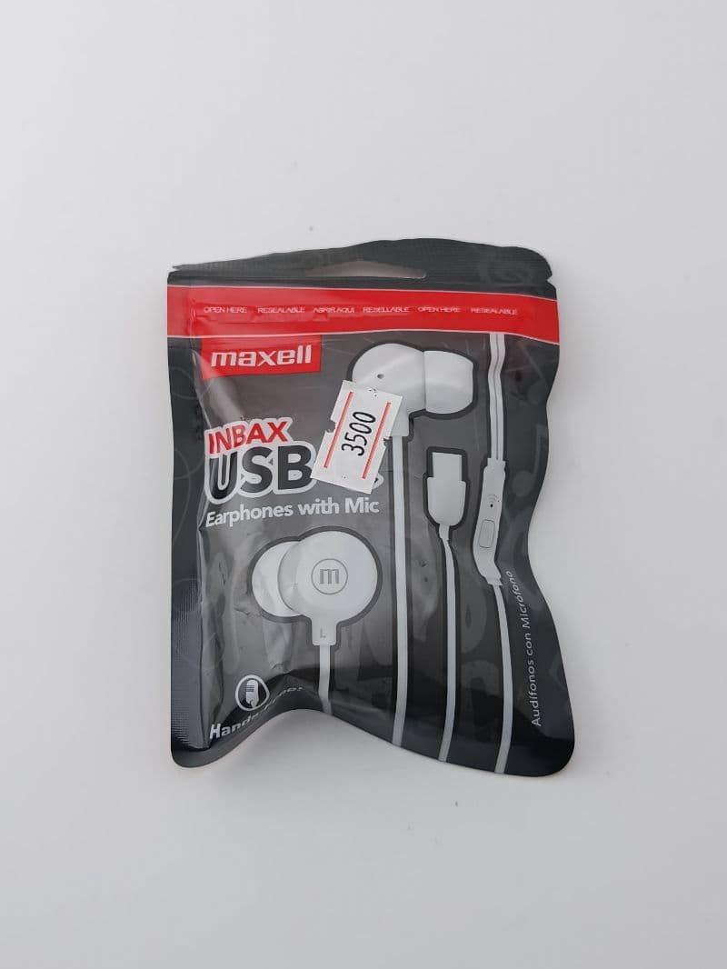 Audífonos Maxell Inbax con Conector Tipo C y Micrófono