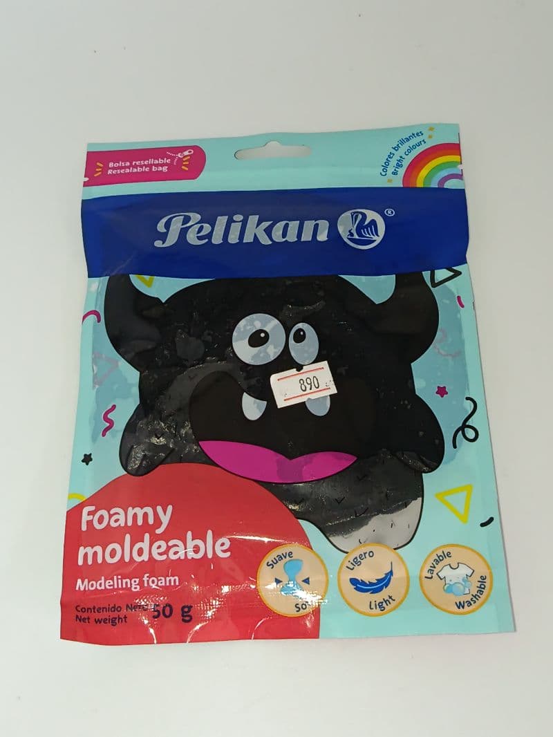 Foamy Moldeable Pelikan Negro de 50 g