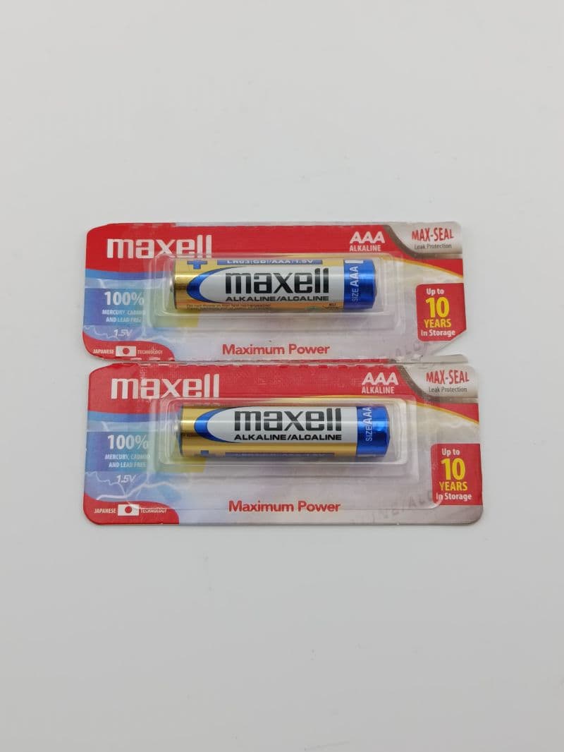 Batería AAA Maxell alcalina 1.5V