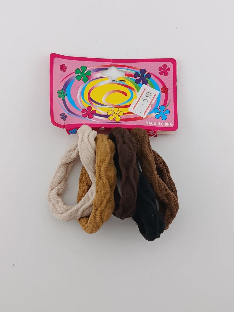 Coleteros de tela pack de 5 colores neutros