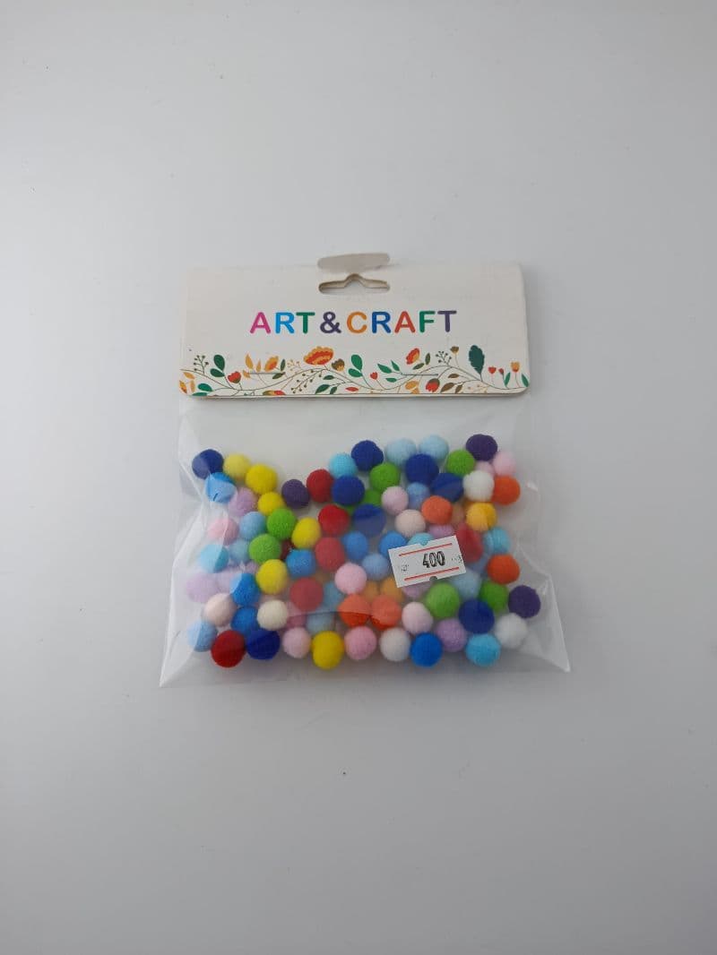 Pompones de Colores para Manualidades Art & Craft