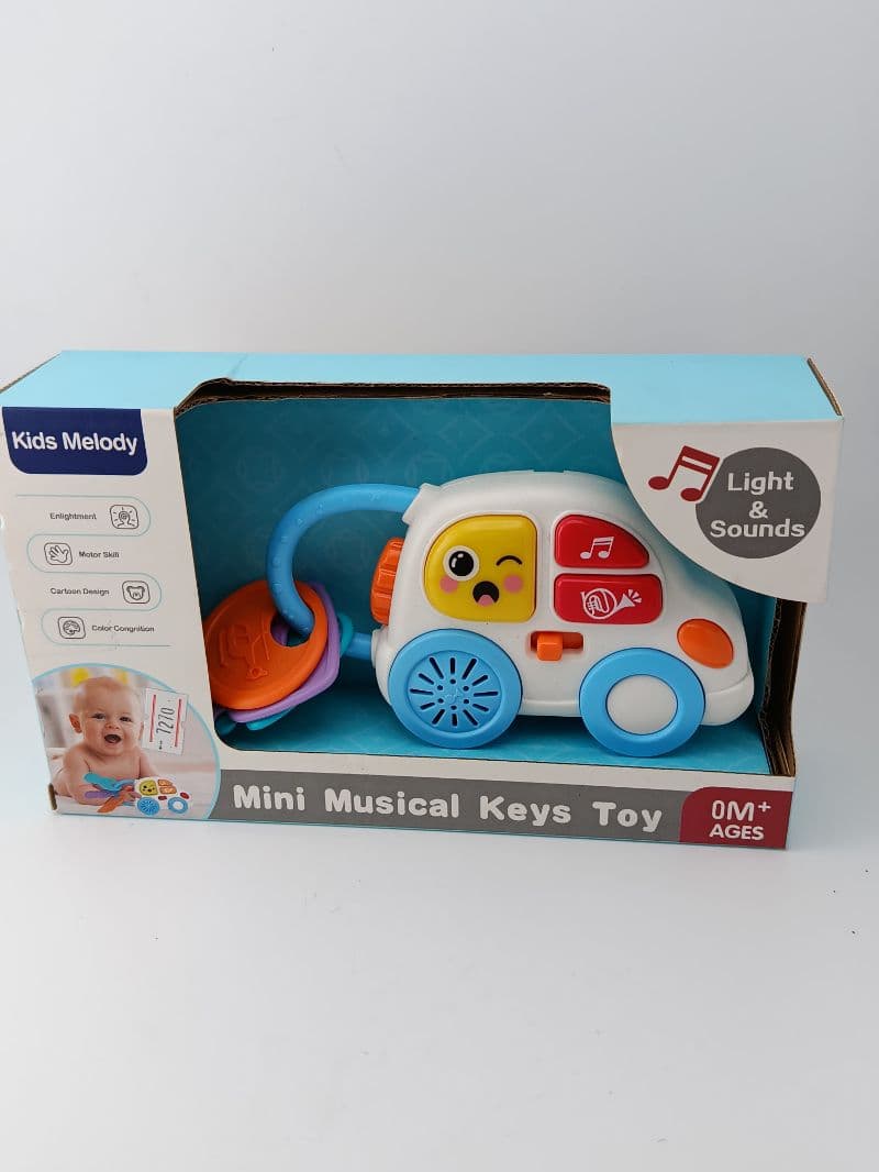 Carrito de juguete con llaves musicales para bebé
