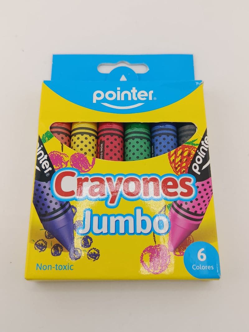 Crayones Jumbo Pointer 6 colores