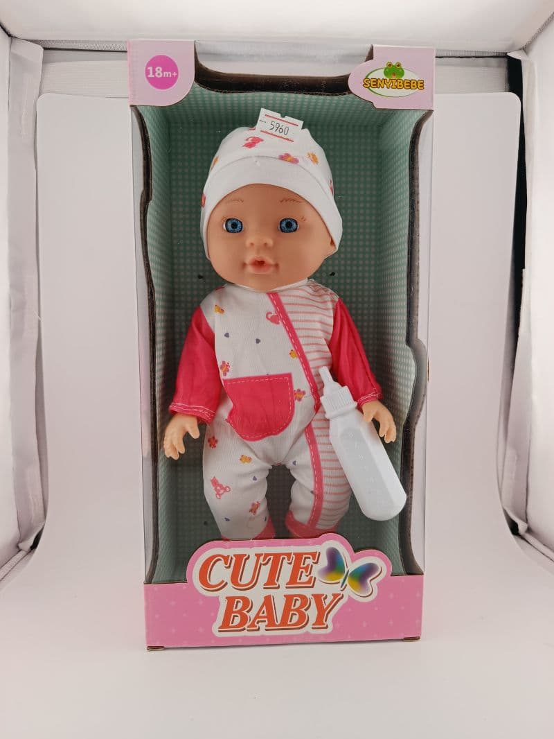 Muñeca bebé Cute Baby con biberón
