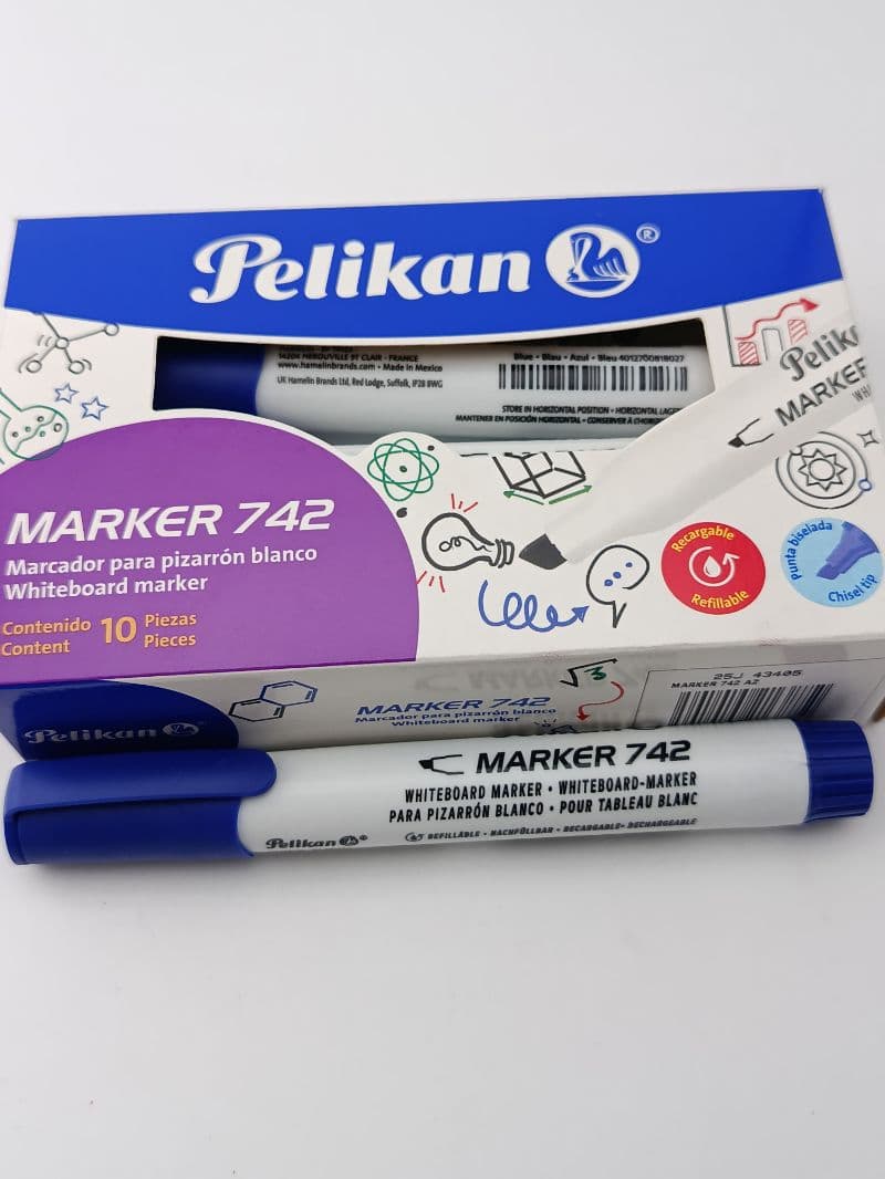 Marcador para Pizarra Blanca Pelikan 742 Azul