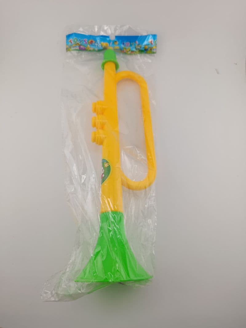 Trompeta de fiesta plástica 29 cm