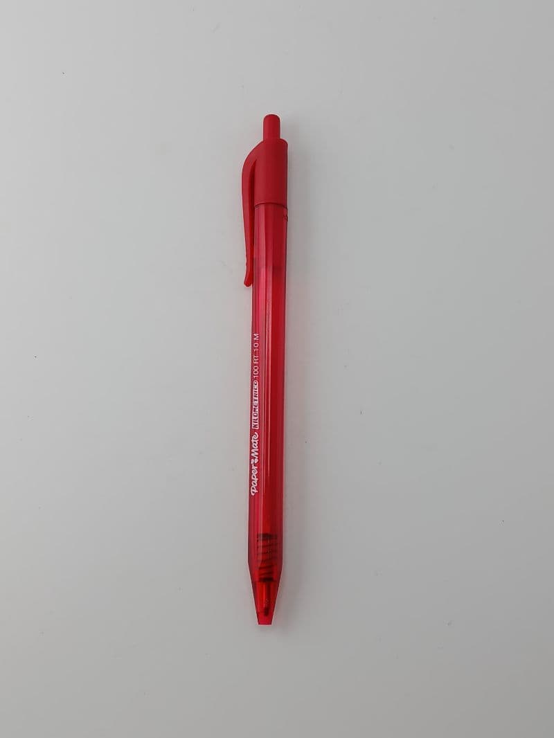 Lapicero Retráctil Paper Mate Kilométrico 100 RT Rojo