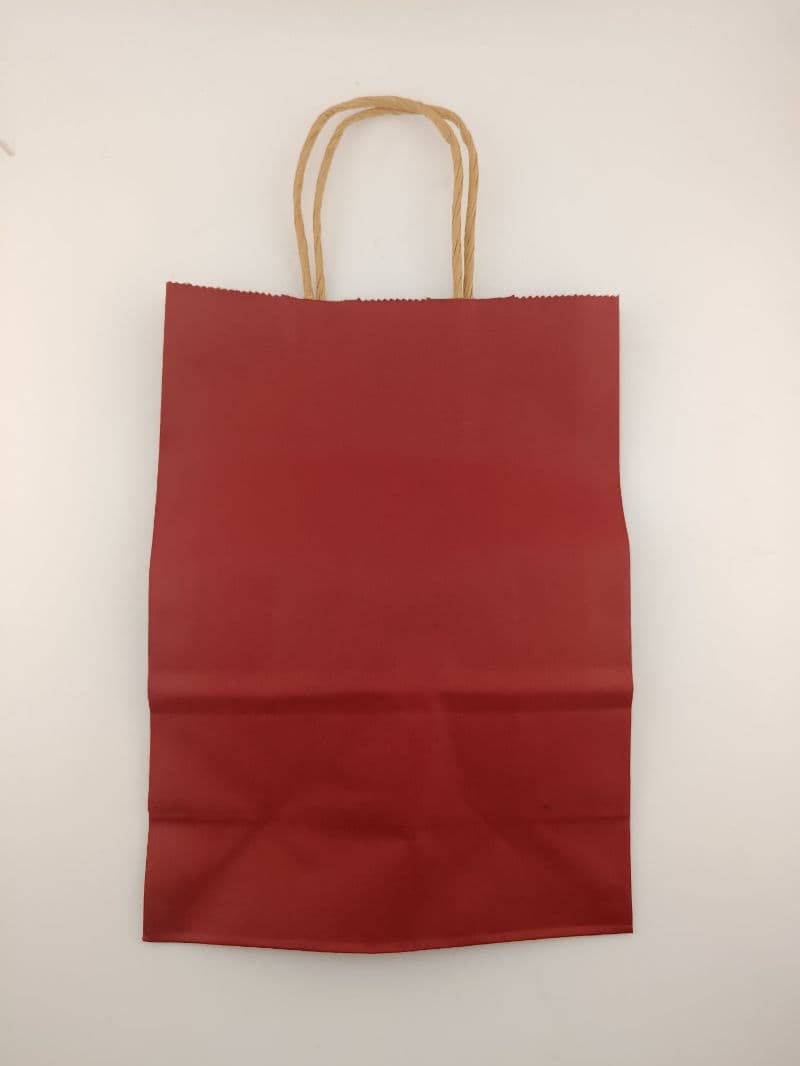 Bolsa de regalo kraft color pequeña 15×12×6 cm