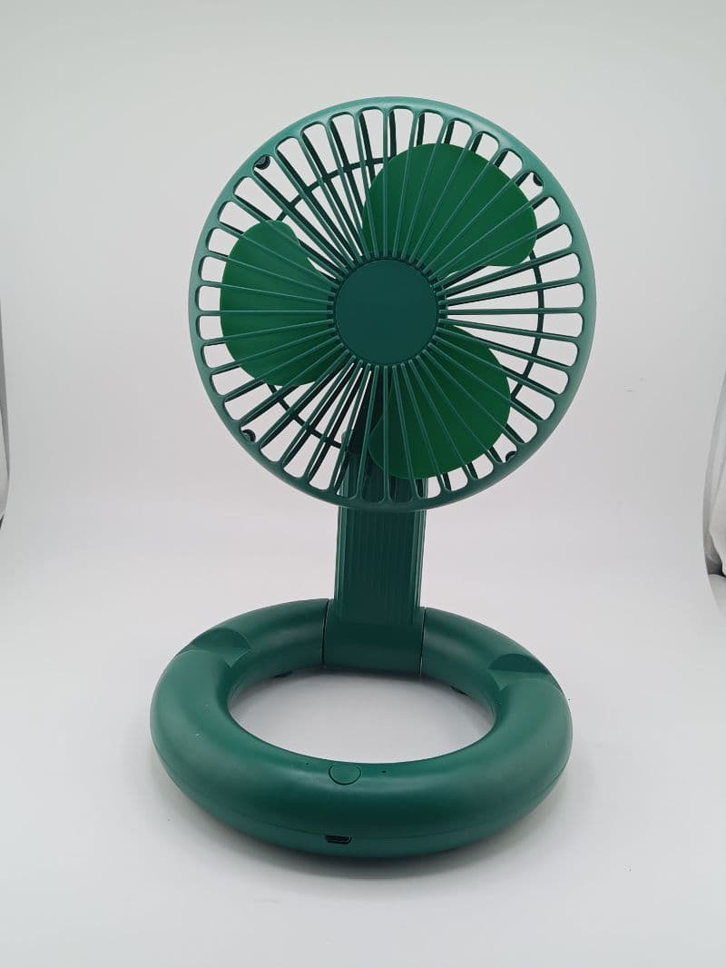 Mini Abanico de Mesa Recargable con Base Circular