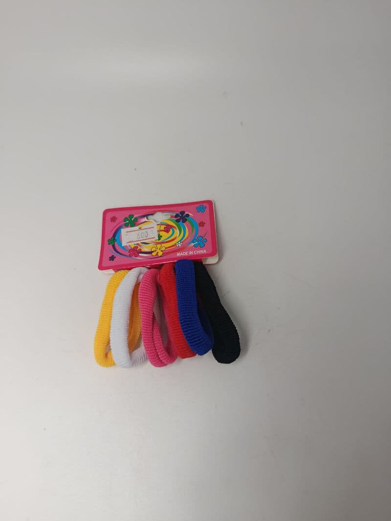 Colas de Tela para Cabello en Colores Surtidos - 6 Piezas