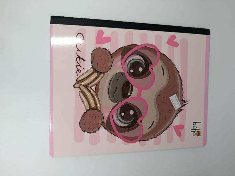 Cuaderno Cosido Búho de 50 Hojas Diseño Perezoso