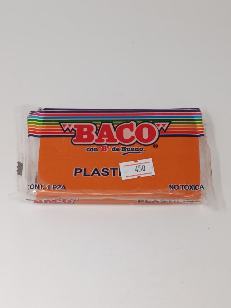 Plasticina Baco Marqueta Color Naranja