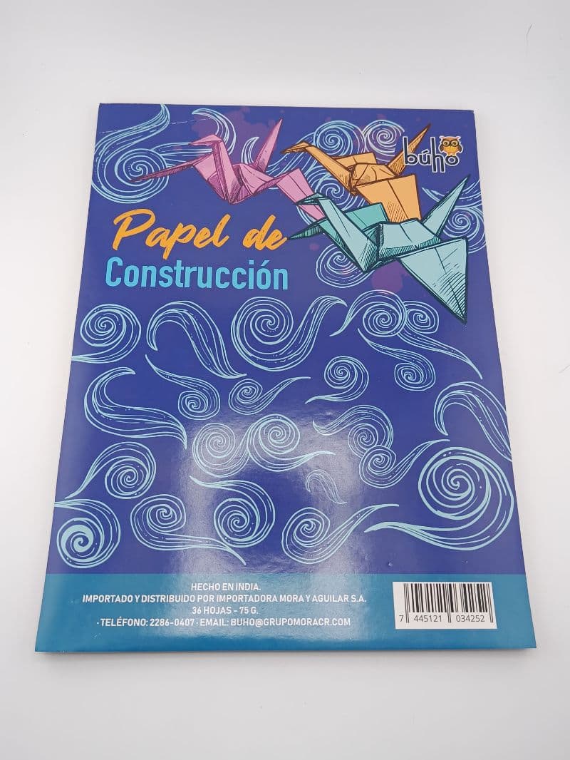 Block papel de construcción Buho — 36 hojas, 75 g