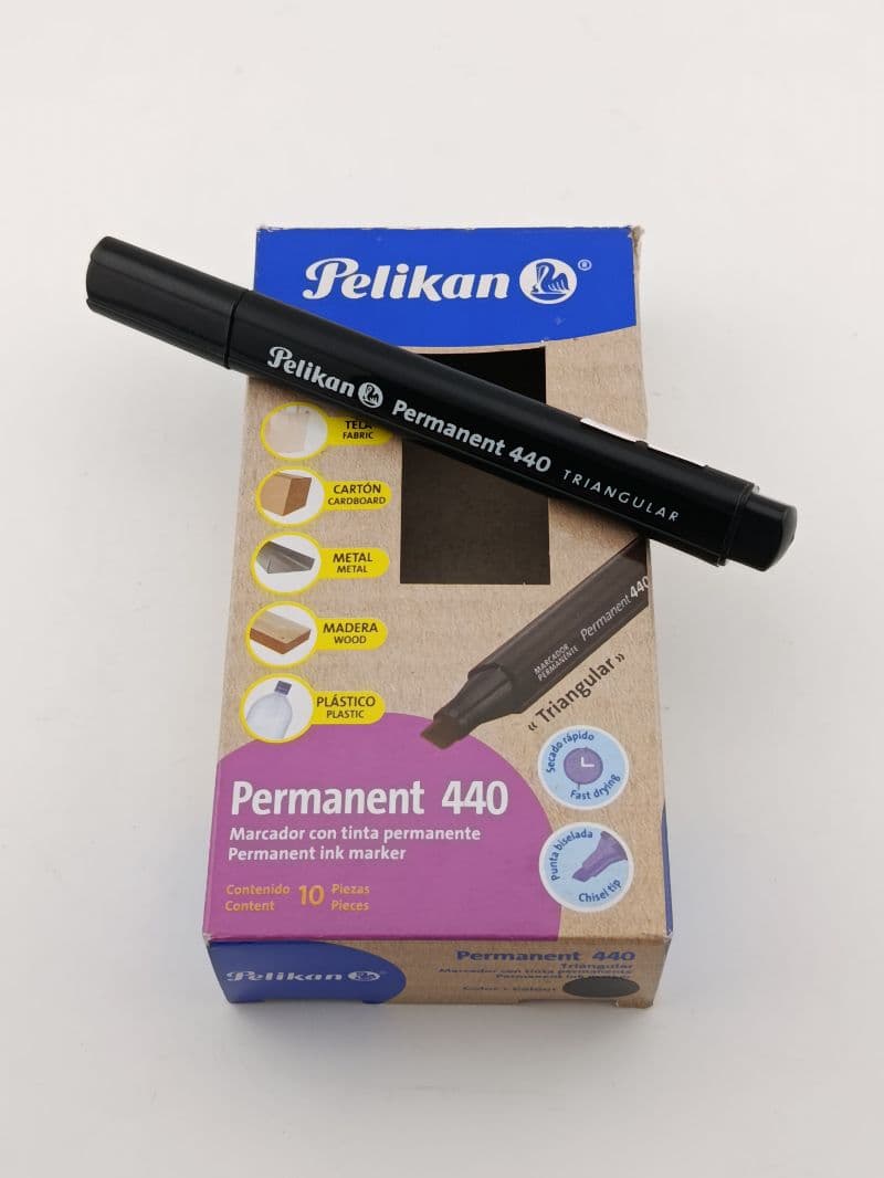 Marcador permanente Pelikan 440 triangular negro (caja x10)