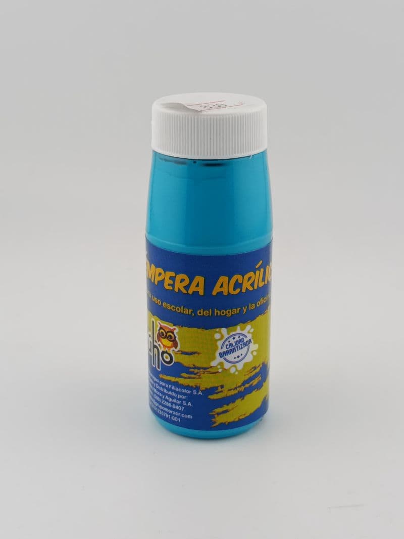 Témpera acrílica Buho color turquesa 65 ml