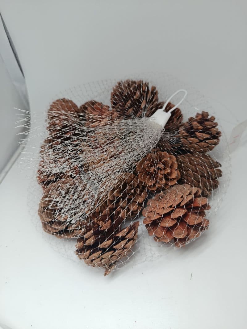 Malla de Bellotas Navideñas Decorativas, 20 Unidades