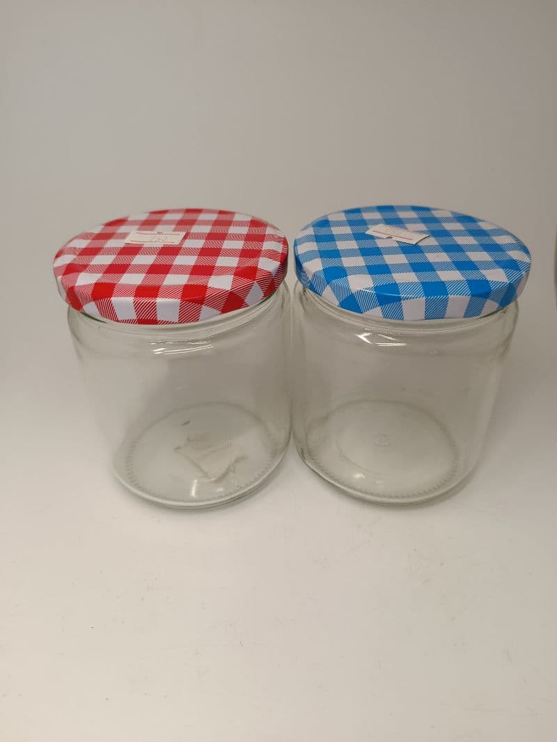Frasco de vidrio con tapa 10 cm