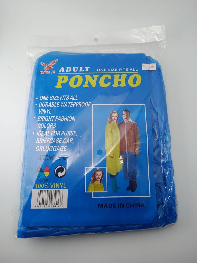 Poncho Plástico Impermeable para Adulto Wang Ai