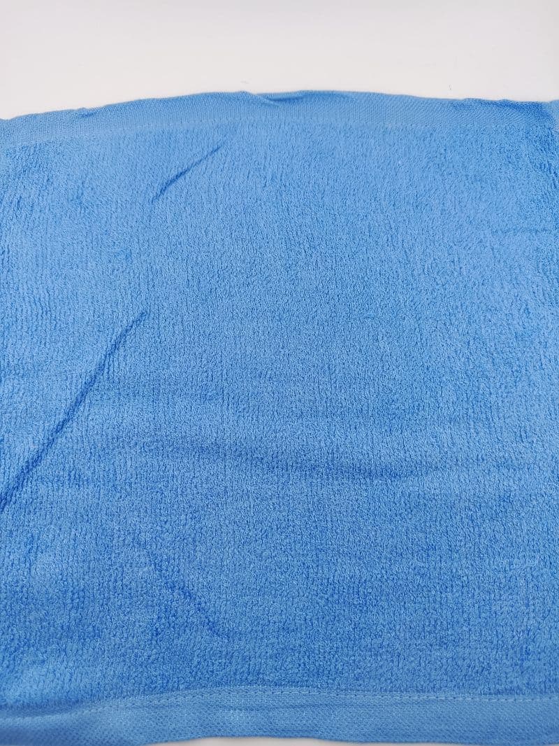Toalla de cara 12" × 12" azul