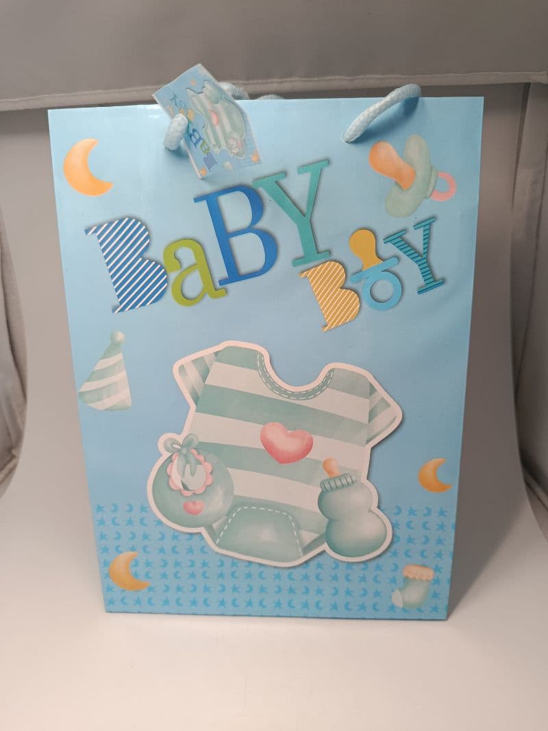 Bolsa de Regalo para Bebé Baby Boy 17.5 x 24 x 8 cm