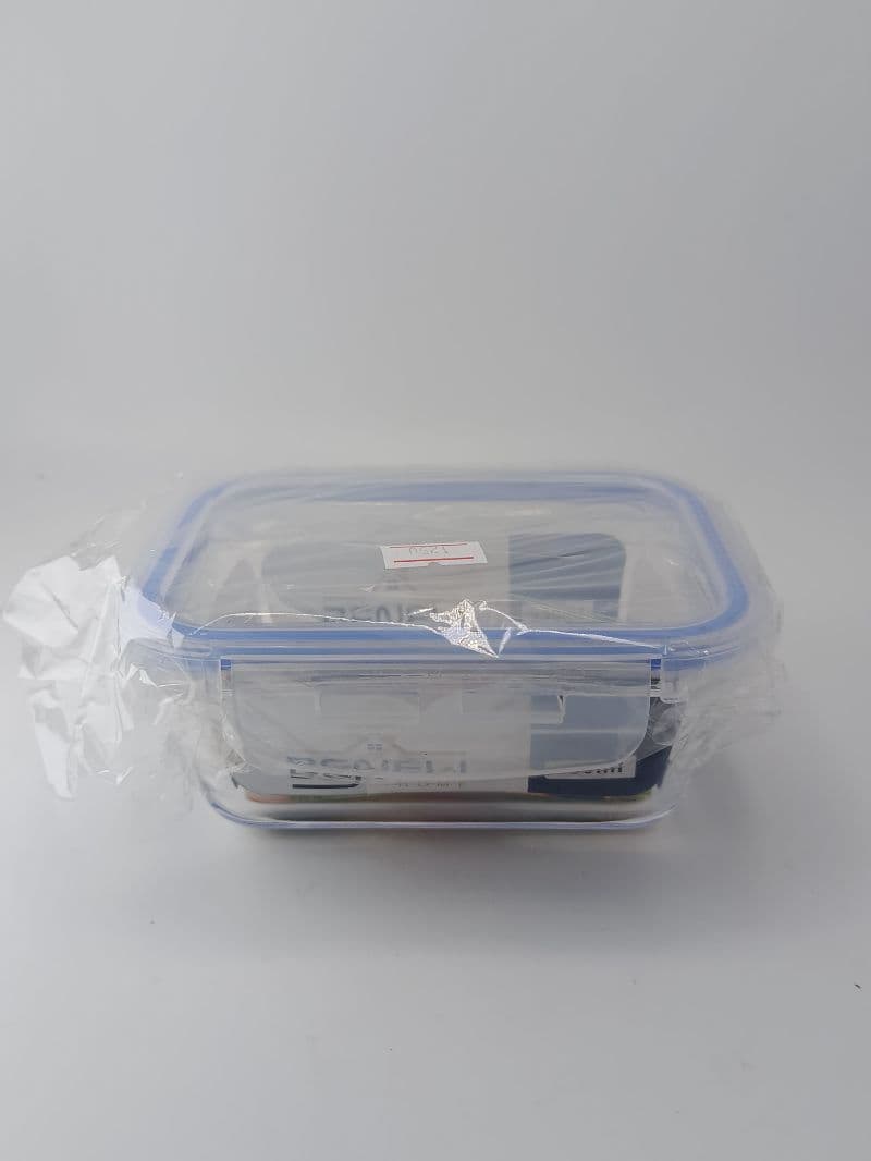 Frasco rectangular de vidrio Beneli de 330 ml