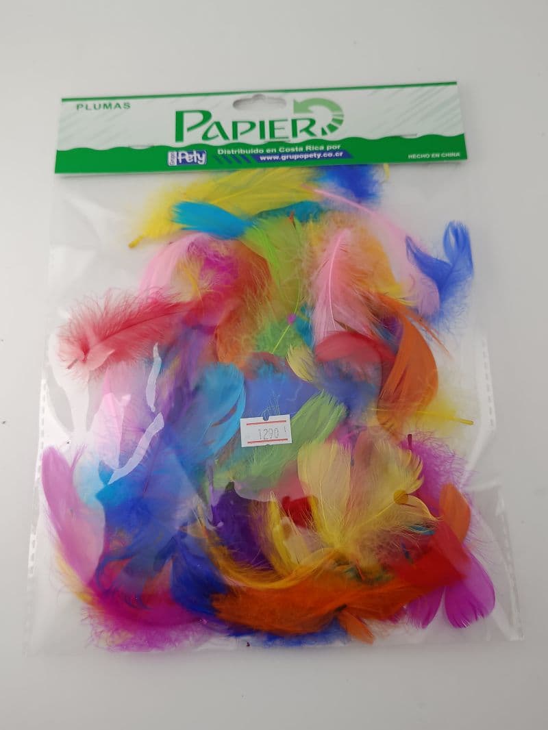 Plumas de Colores Papier 12 g
