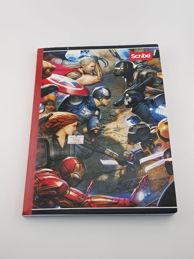 Cuaderno Scribe cosido Avengers 100 hojas
