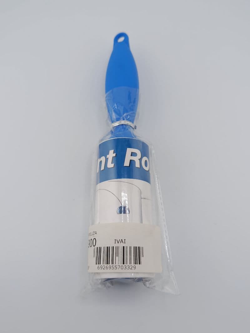Rodillo quitapeluza con mango azul
