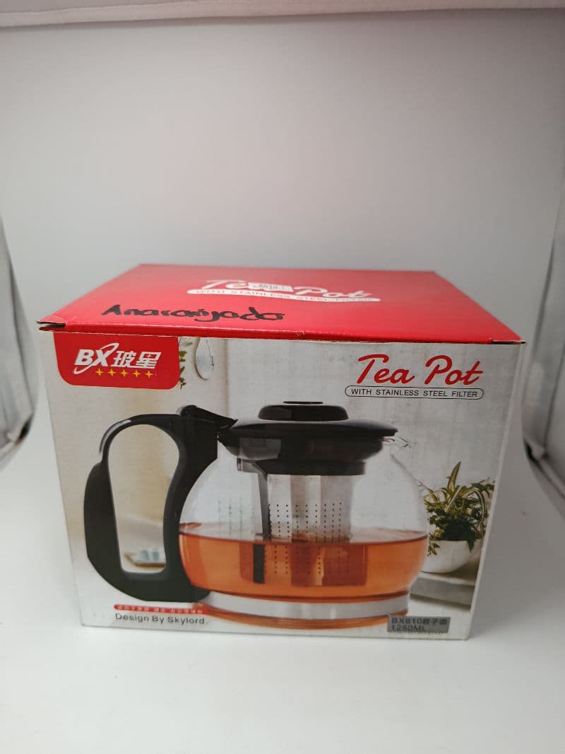 Pichel tetera de vidrio con filtro 1250 ml