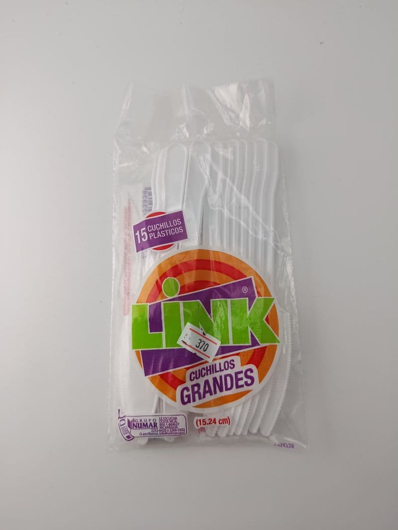 Cuchillos Plásticos Grandes Link 15 Unidades