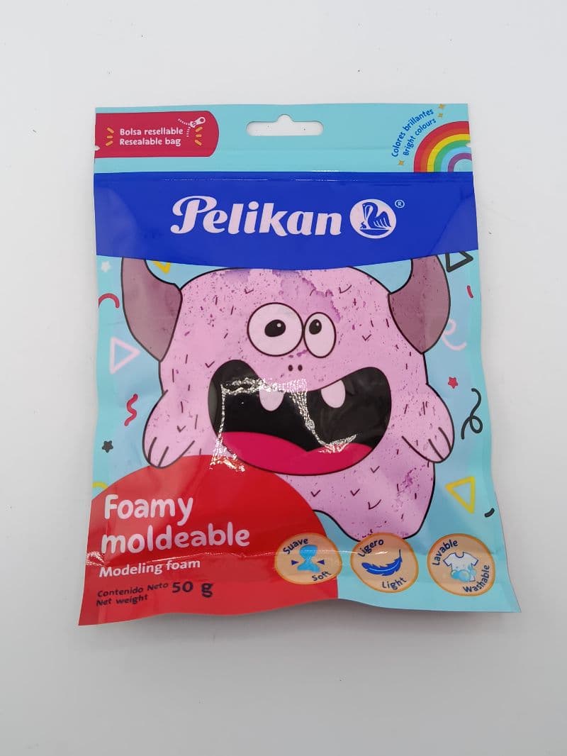 Foamy moldeable Pelikan rosado – 50 g