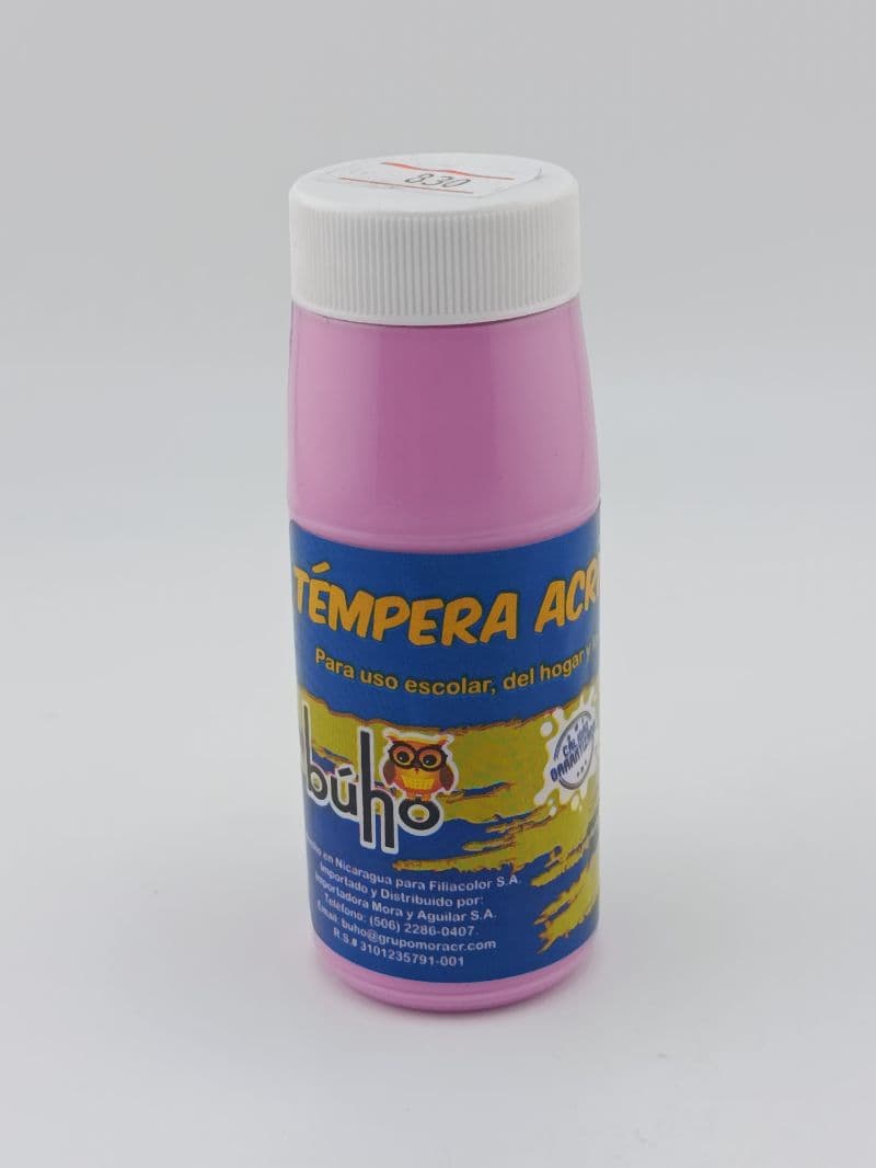 Témpera acrílica Búho 65 ml — rosada