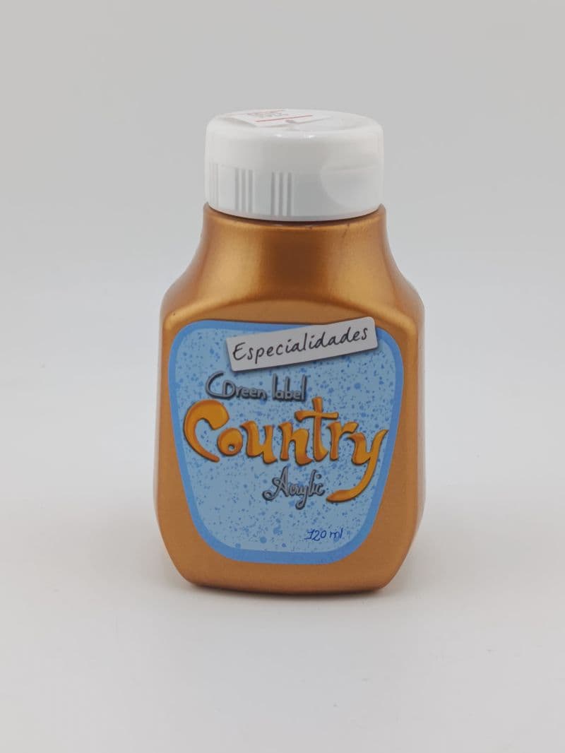 Pintura acrílica Country Especialidades color oro 120 ml