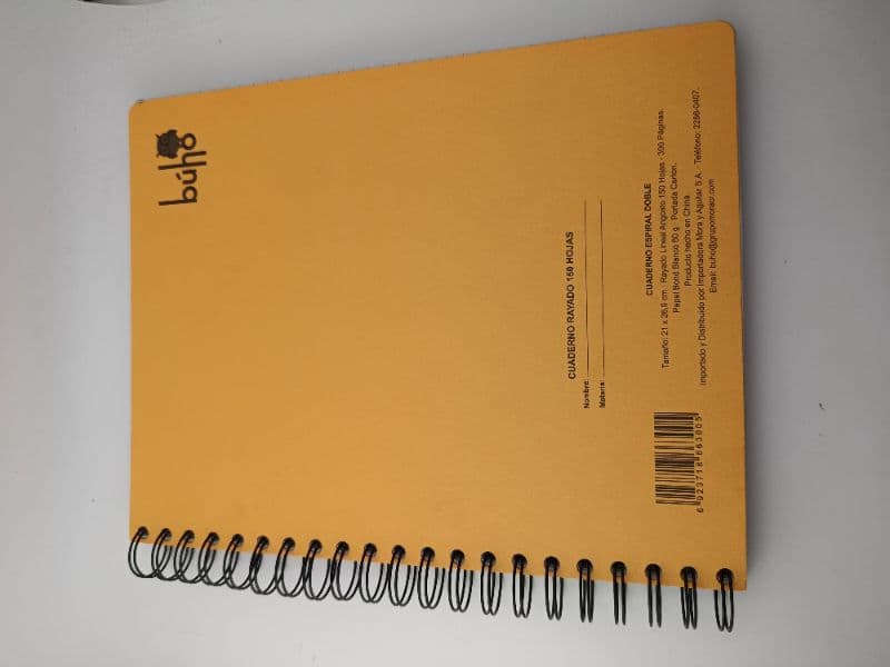 Cuaderno Espiral Doble Búho Kraft de 150 Hojas