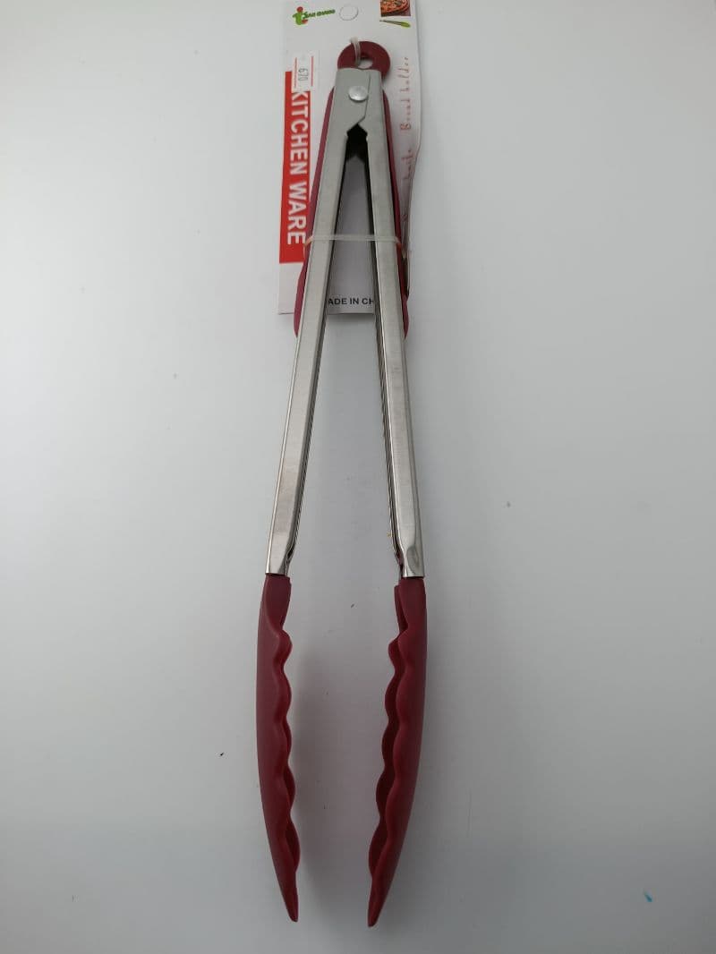 Pinza para Ensalada de Metal con Silicón de 31 cm