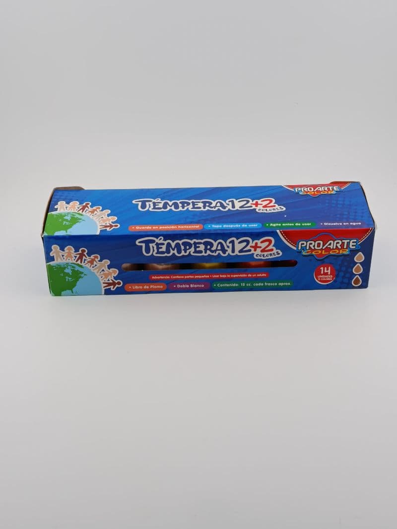 Témpera Proarte Color set 12+2 colores 15 cc