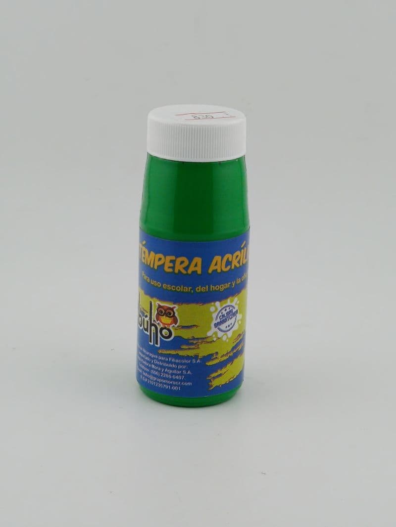 Témpera acrílica Buho 65 ml — verde