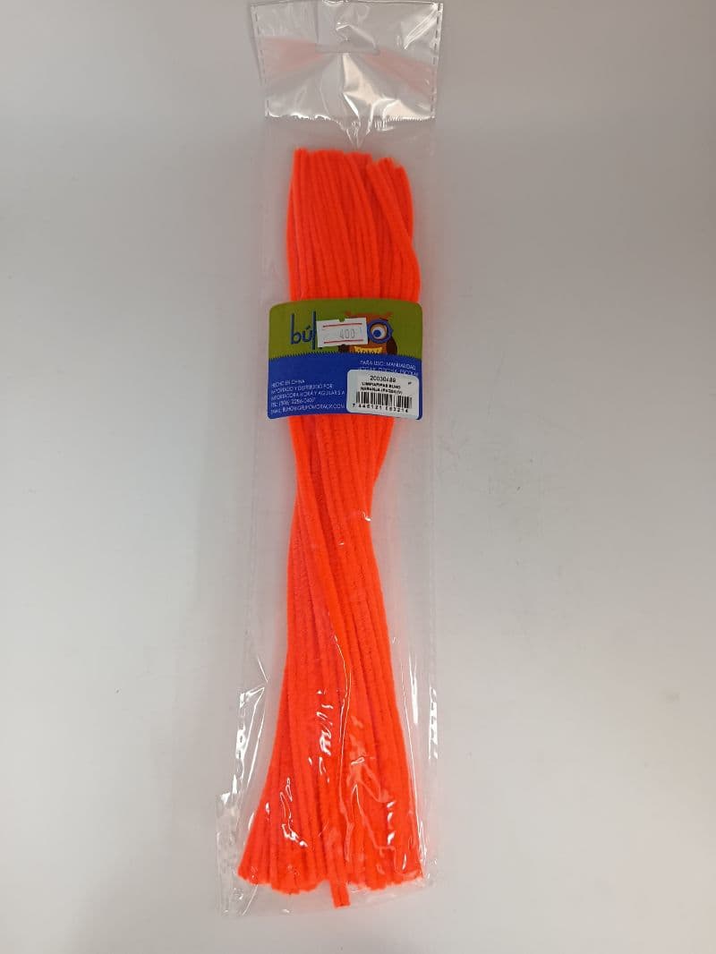 Limpiapipas Búho Color Naranja